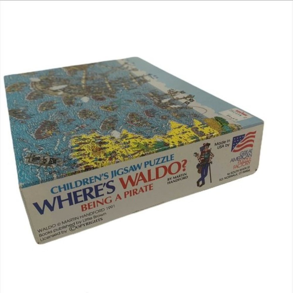 Vintage Jigsaw Puzzle Where’s‎ Waldo Pirate RARE